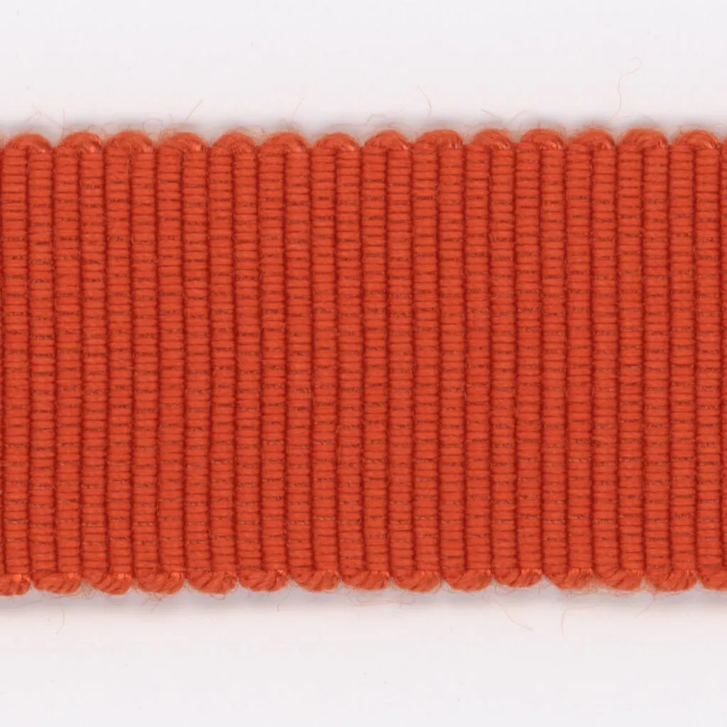 Rayon Grosgrain Ribbon #179 Flame Orange