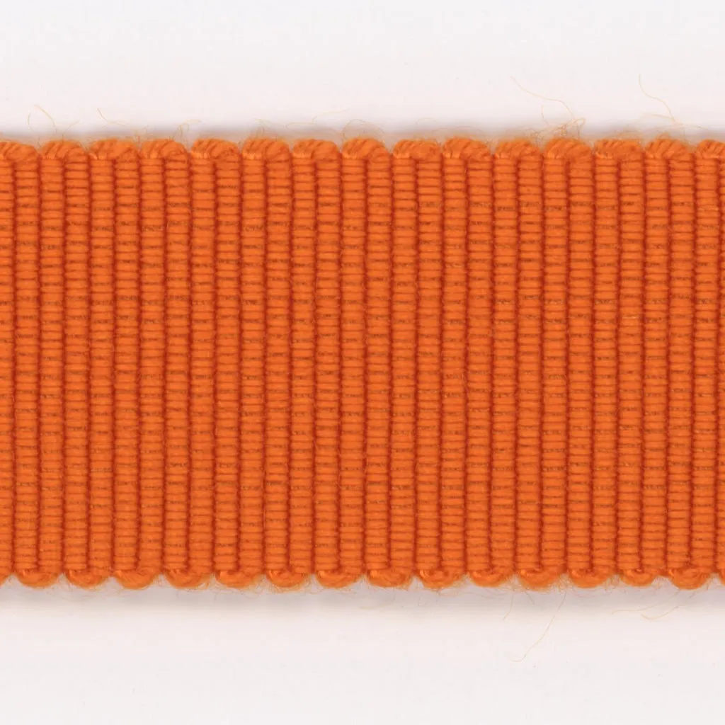Rayon Grosgrain Ribbon #186 Mandarin Orange