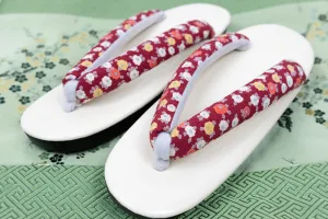 Red Tsubaki Zori Sandals