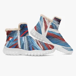 RWB Quill Fur Zip Up Boots