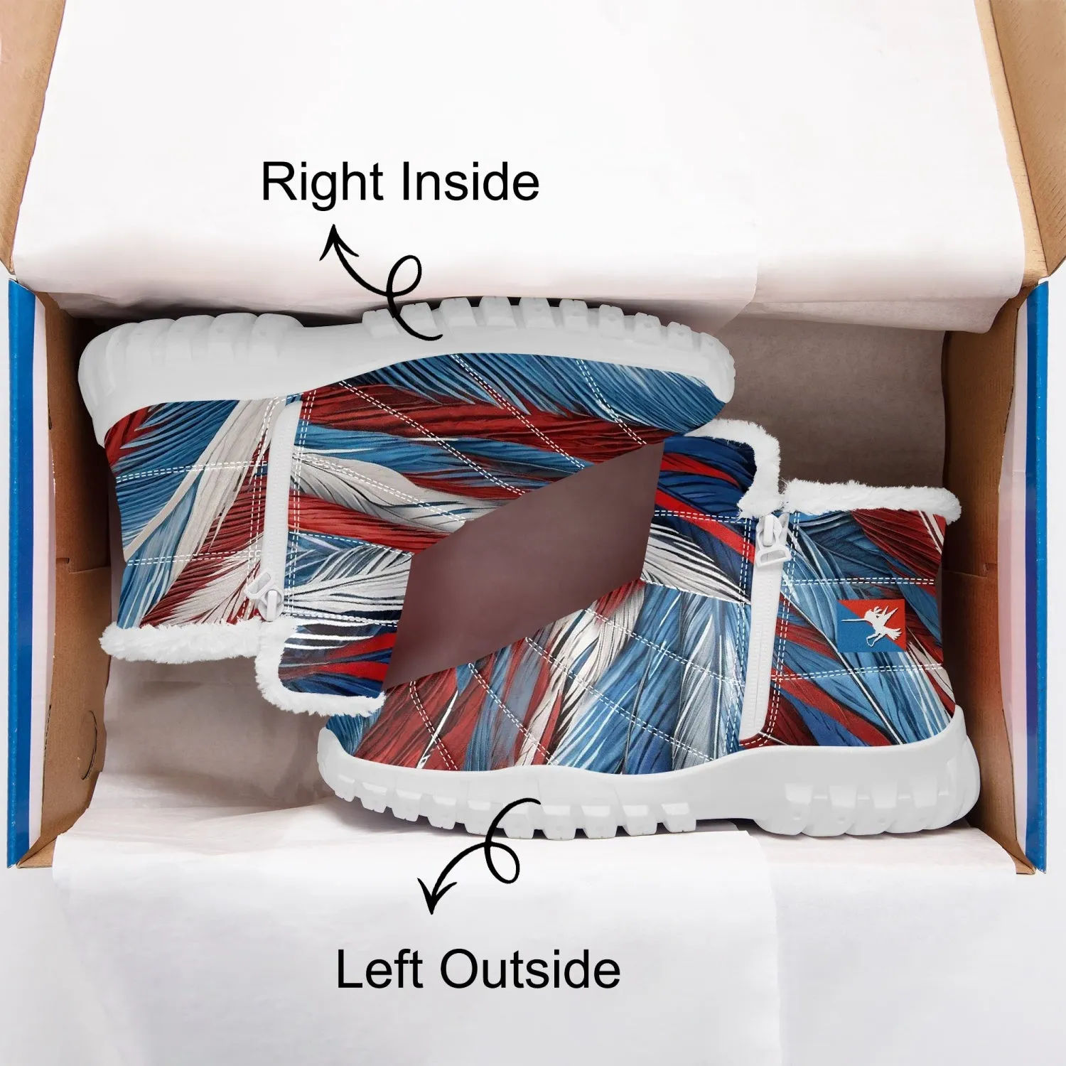 RWB Quill Fur Zip Up Boots