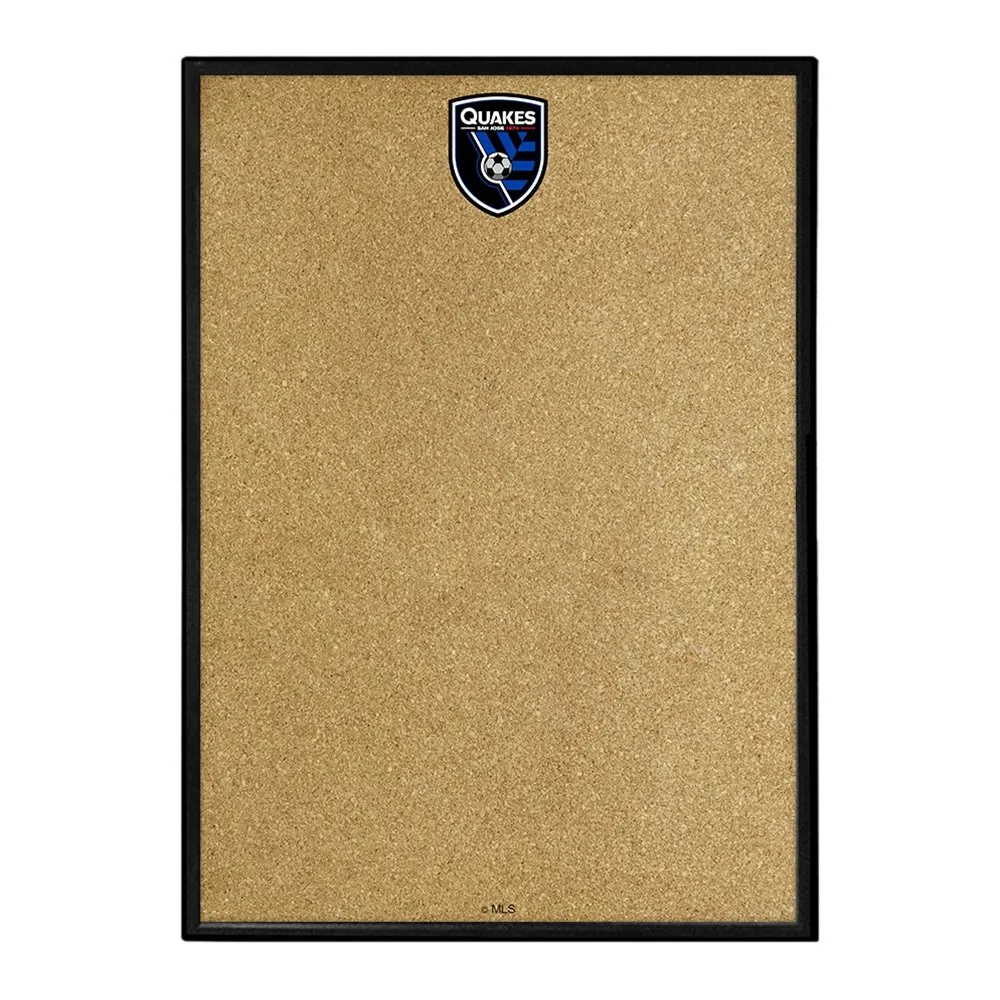 San Jose Earthquakes: Framed Cork Board Wall Sign