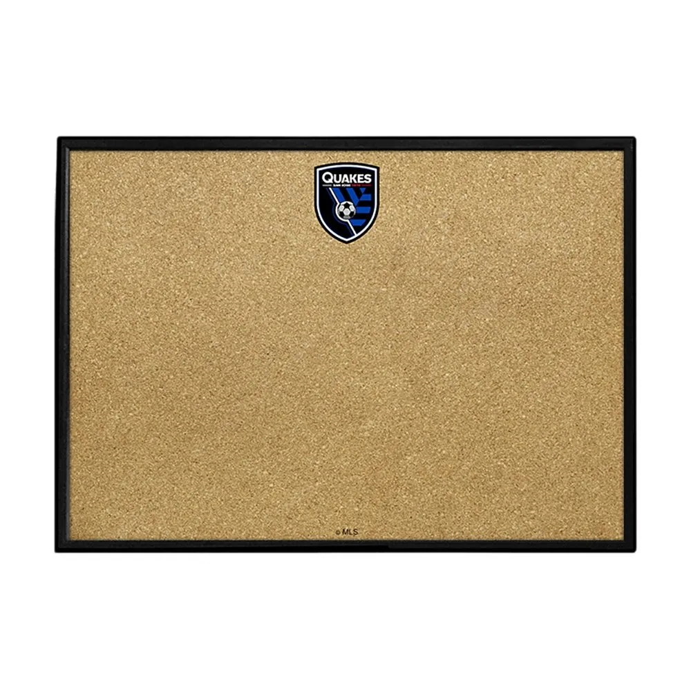 San Jose Earthquakes: Framed Cork Board Wall Sign