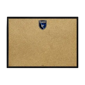 San Jose Earthquakes: Framed Cork Board Wall Sign