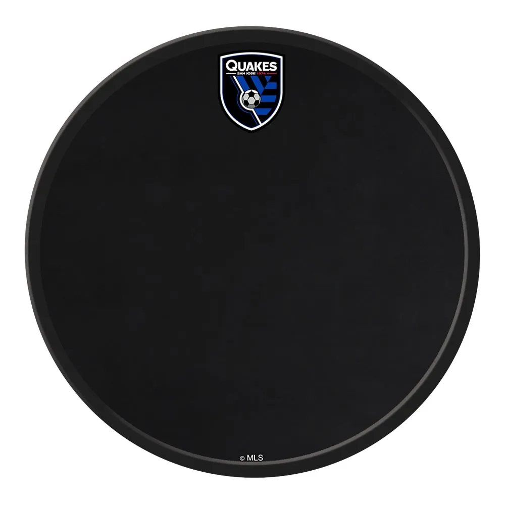 San Jose Earthquakes: Modern Disc Corkboard Wall Sign