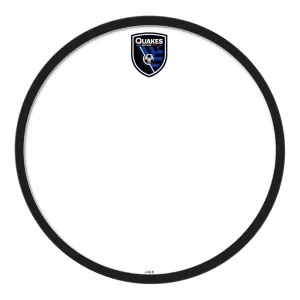 San Jose Earthquakes: Modern Disc Dry Erase Board