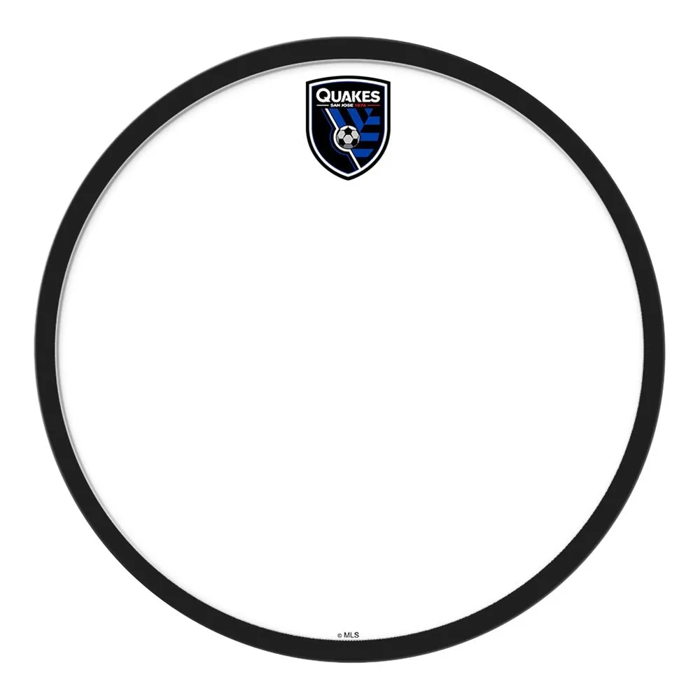 San Jose Earthquakes: Modern Disc Dry Erase Board