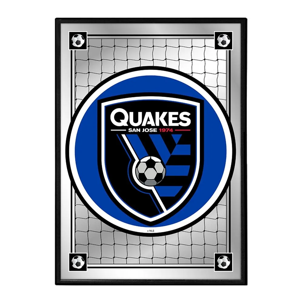 San Jose Earthquakes: Team Spirit - Framed Mirrored Wall Sign
