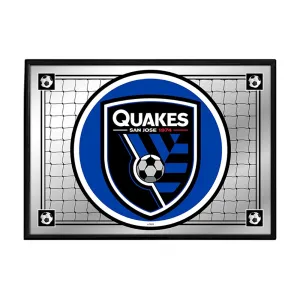 San Jose Earthquakes: Team Spirit - Framed Mirrored Wall Sign
