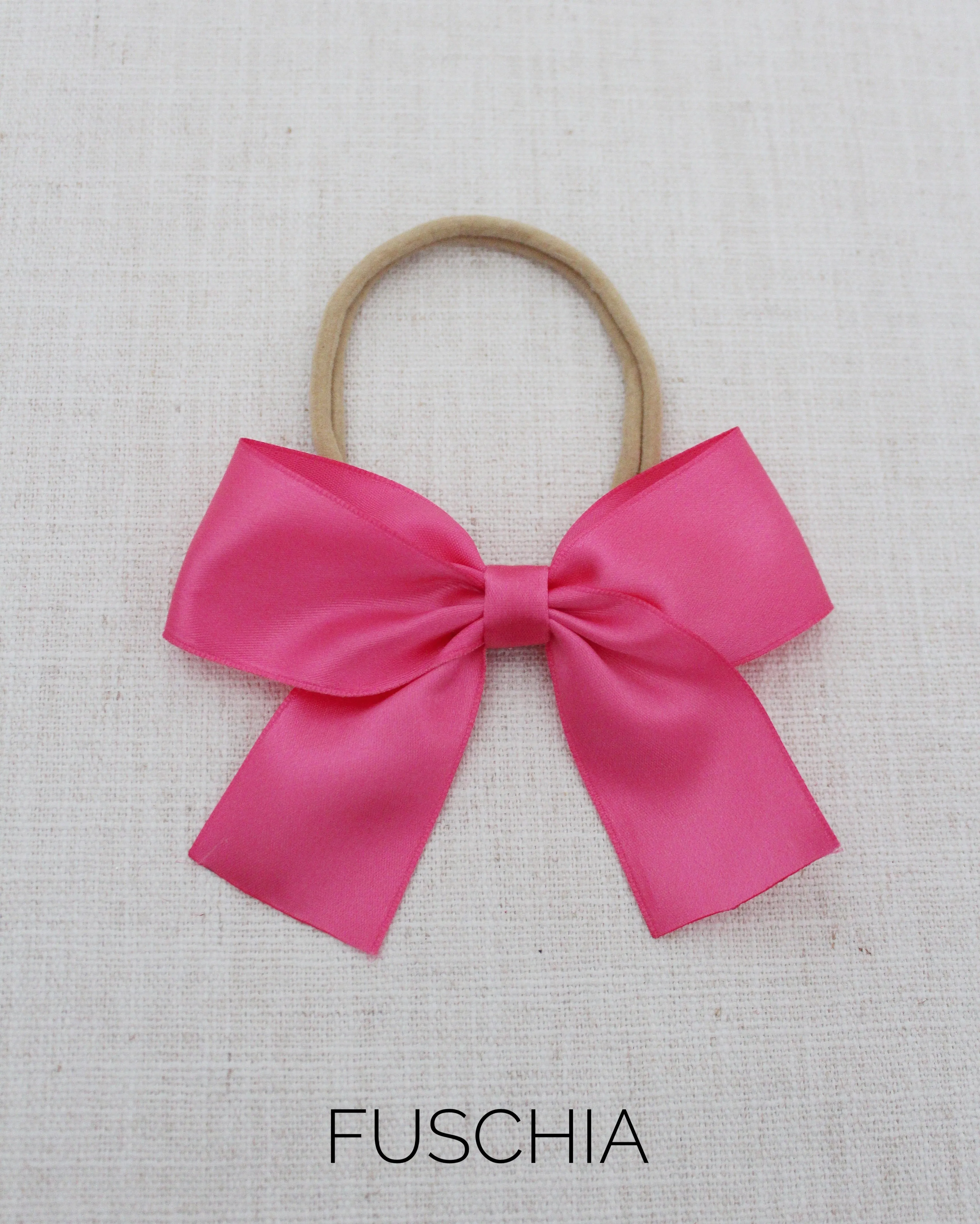Satin Bow Hair Clips for Girls