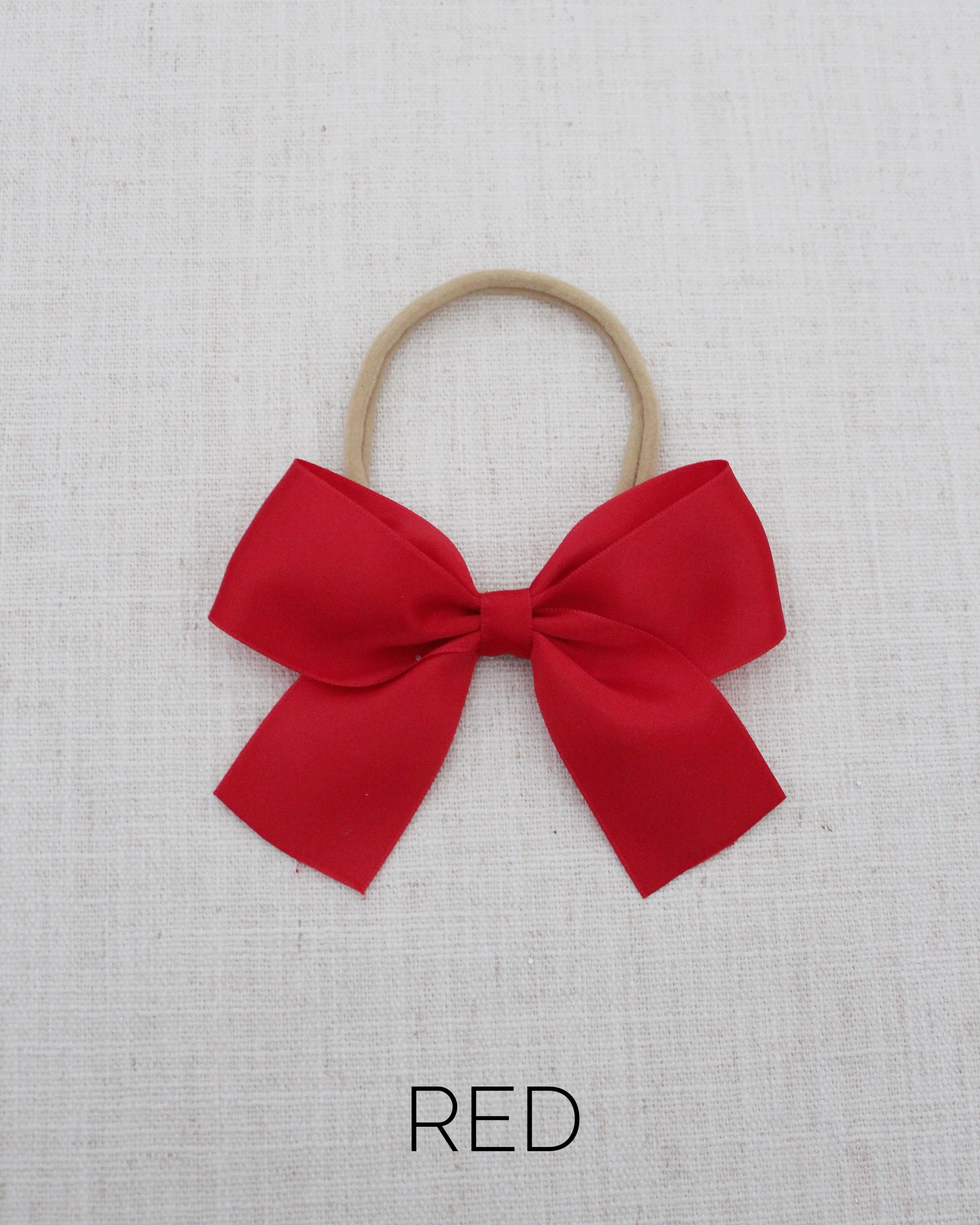 Satin Bow Hair Clips for Girls