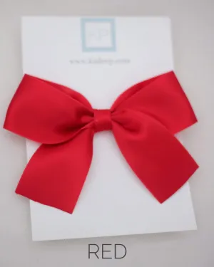 Satin Bow Hair Clips for Girls