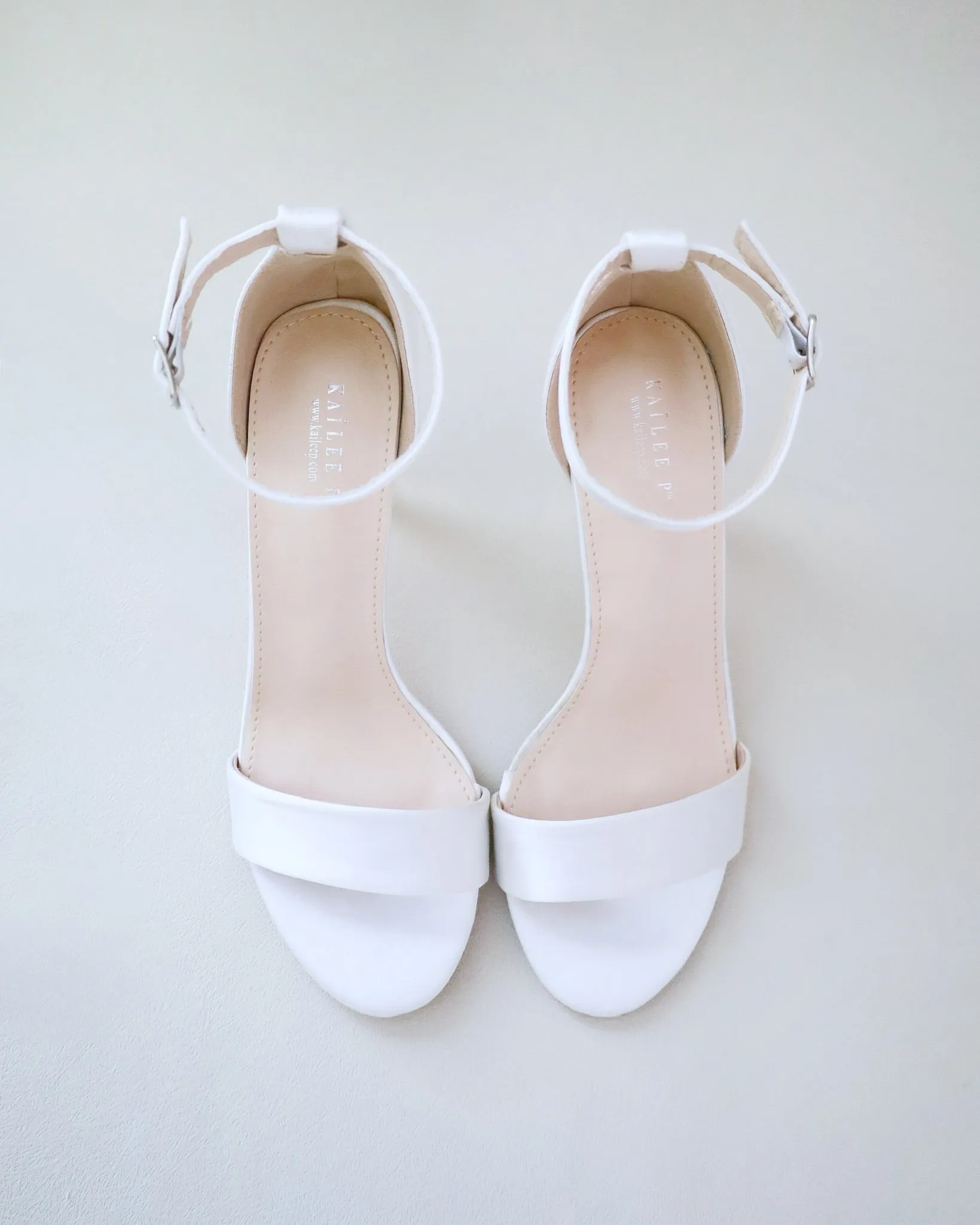 Satin High Heel Wedding Sandals