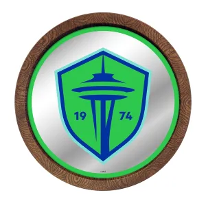 Seattle Sounders: Barrel Top Framed Mirror Mirrored Wall Sign