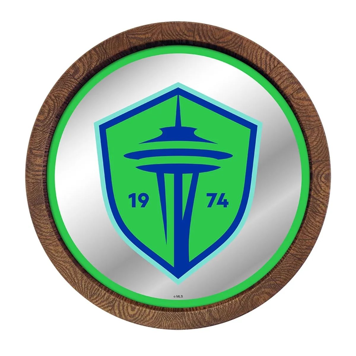 Seattle Sounders: Barrel Top Framed Mirror Mirrored Wall Sign