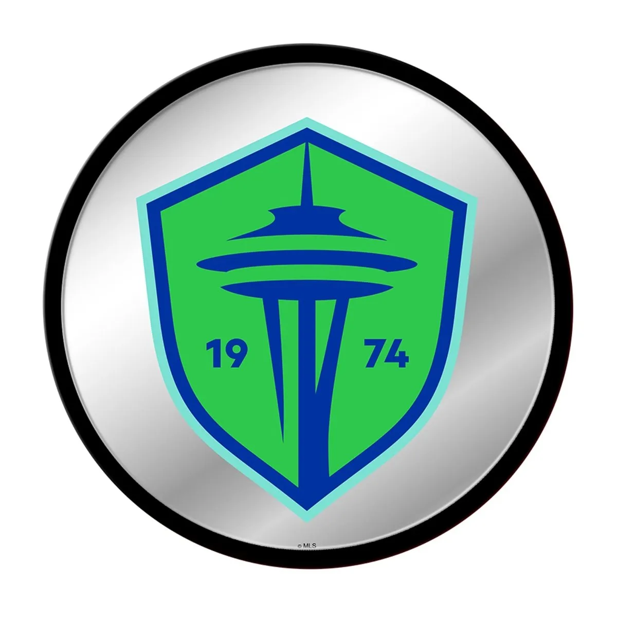 Seattle Sounders: Modern Disc Mirrored Wall Sign