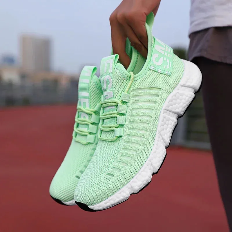 Sneakers – Breathable Running Shoes, Casual Luxury Brand Sport Shoes, Fashion Light Basketball Tenis Platform Shoes for Women
