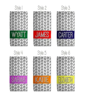 Soccer Personalized Beach Towel - PRE-ORDER
