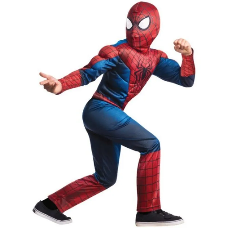 Spider Man Deluxe Muscle Chest Costume Size S