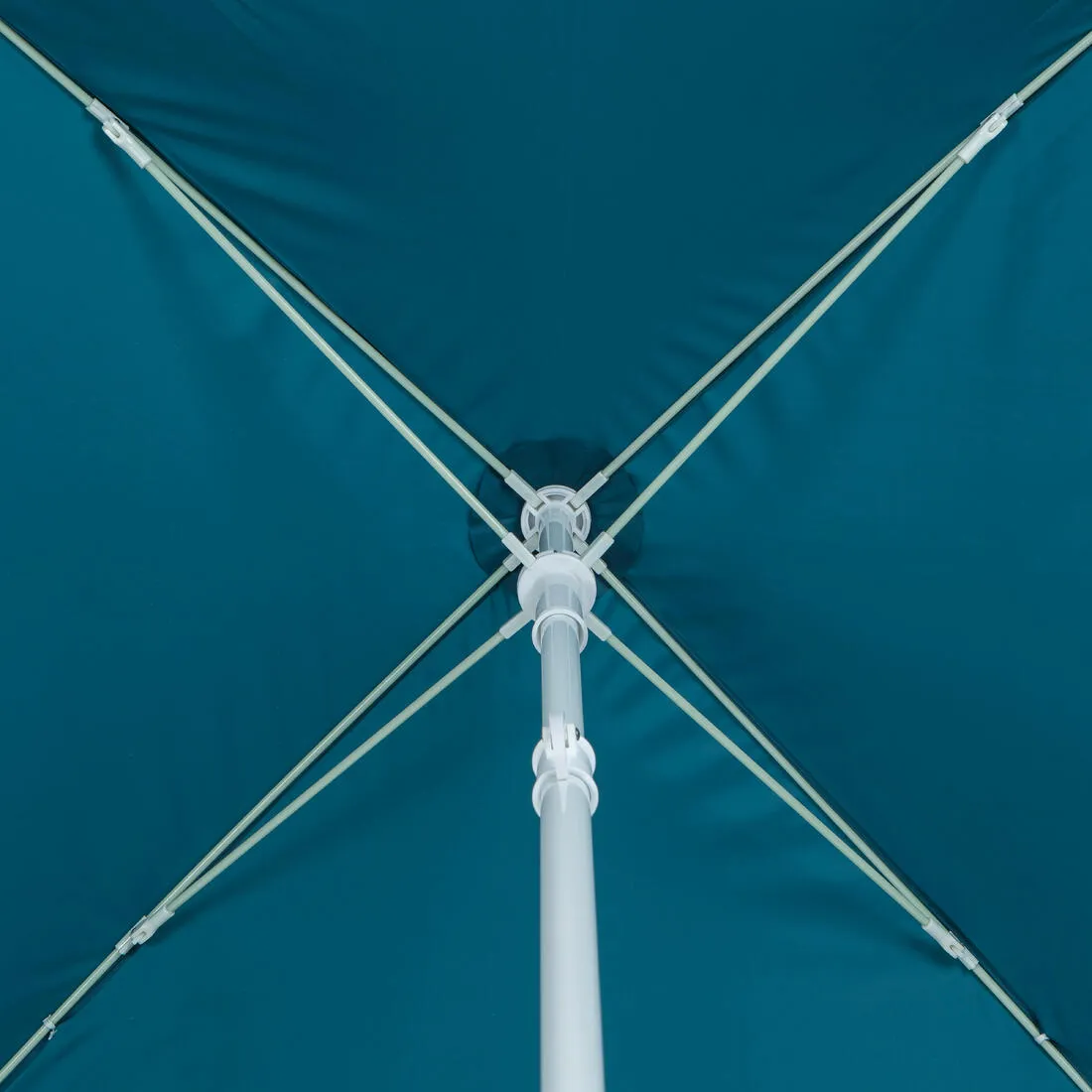 SQUARE BEACH PARASOL 1 PERSON UPF 50  - PARUV 125 BLUE