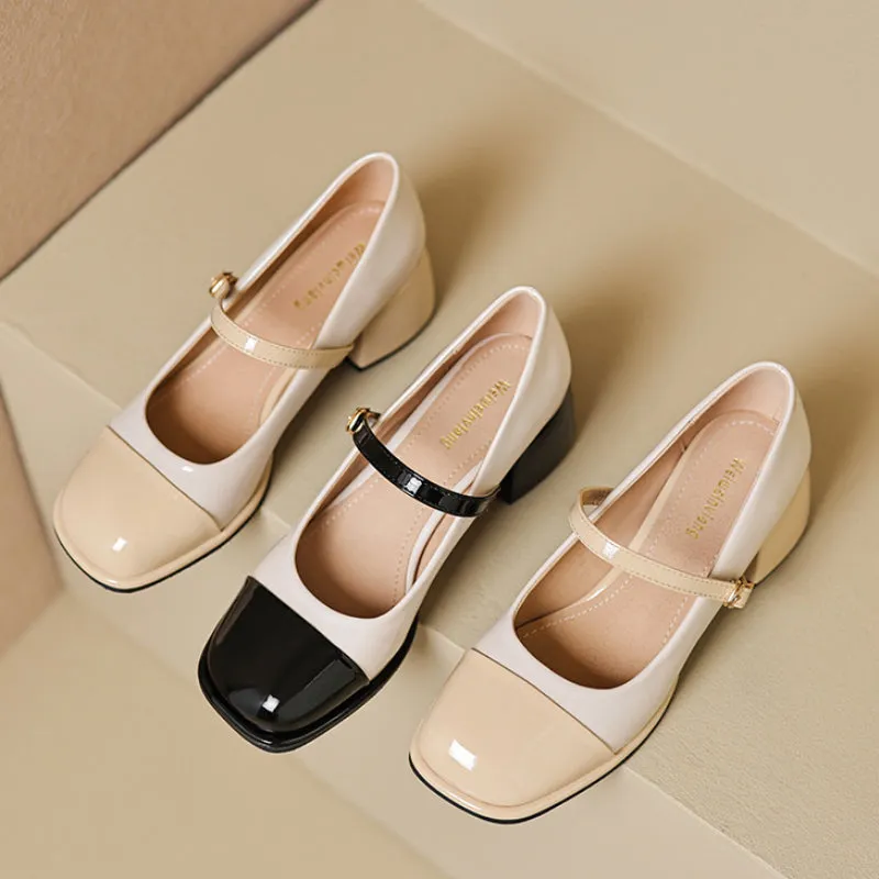 Summer Mary Jane Women's Thick Heel Large Size Shoes