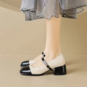 Summer Mary Jane Women's Thick Heel Large Size Shoes