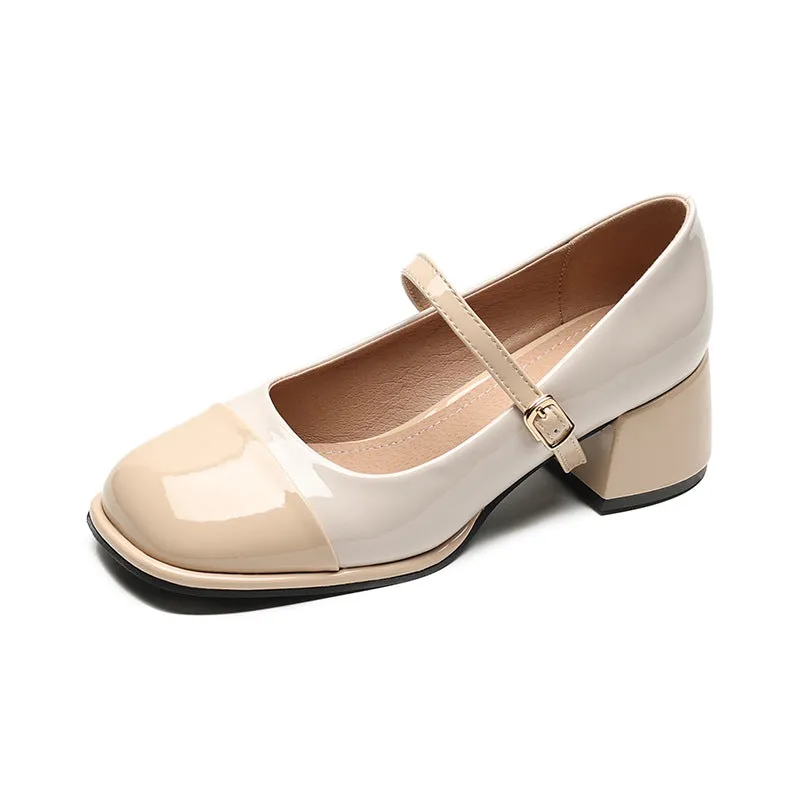 Summer Mary Jane Women's Thick Heel Large Size Shoes
