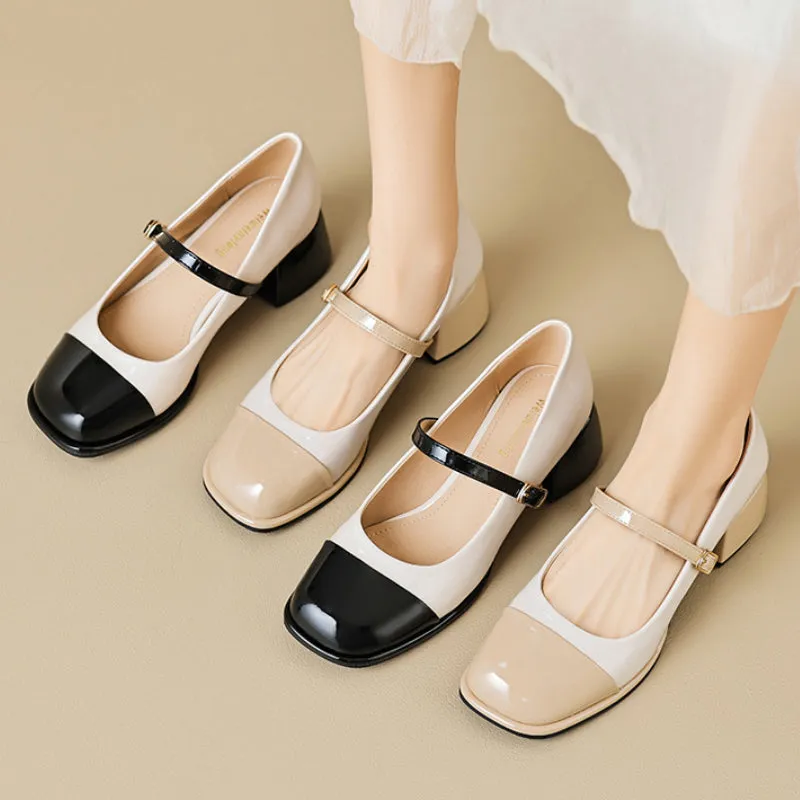 Summer Mary Jane Women's Thick Heel Large Size Shoes