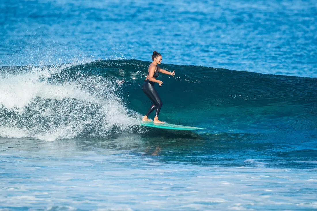 SURF LEGGINGS ANTI-UV RACHEL BLACK - SECOND SKIN AND SHAPING HIGH WAIST