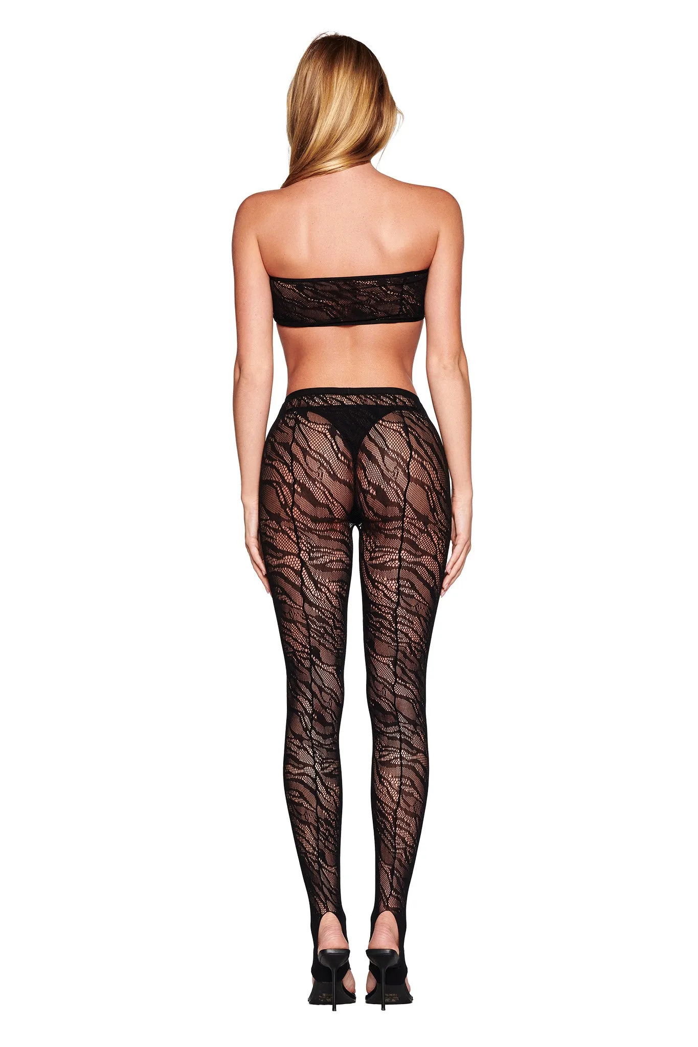 SYBIL TIGHTS - BLACK : ZEBRA