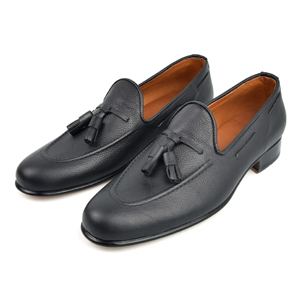 Tassel Loafer by Caballero - BLACK