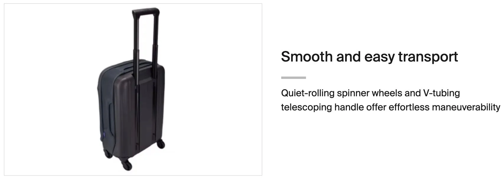 Thule Subterra 2  carry-on suitcase spinner 55cm - Dark Slate