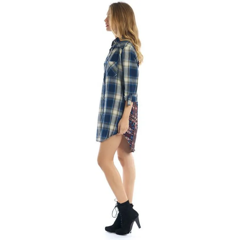 Tina Tribal Plaid Dress