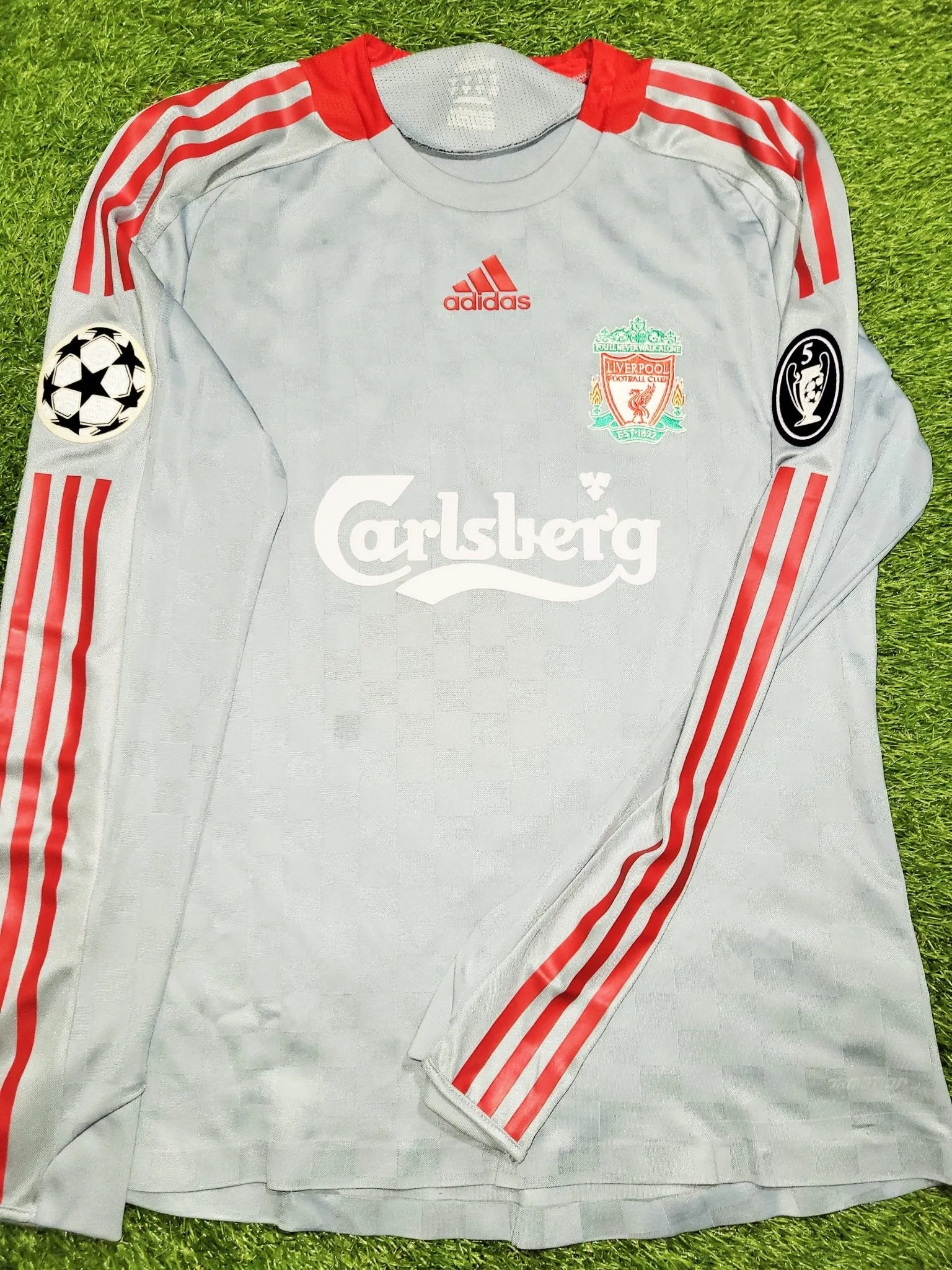 Torres Liverpool 2008 2009 PLAYER ISSUE Away Soccer Jersey Shirt M SKU# 573996