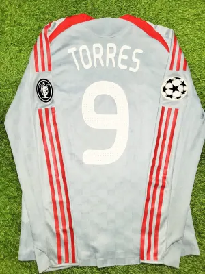 Torres Liverpool 2008 2009 PLAYER ISSUE Away Soccer Jersey Shirt M SKU# 573996