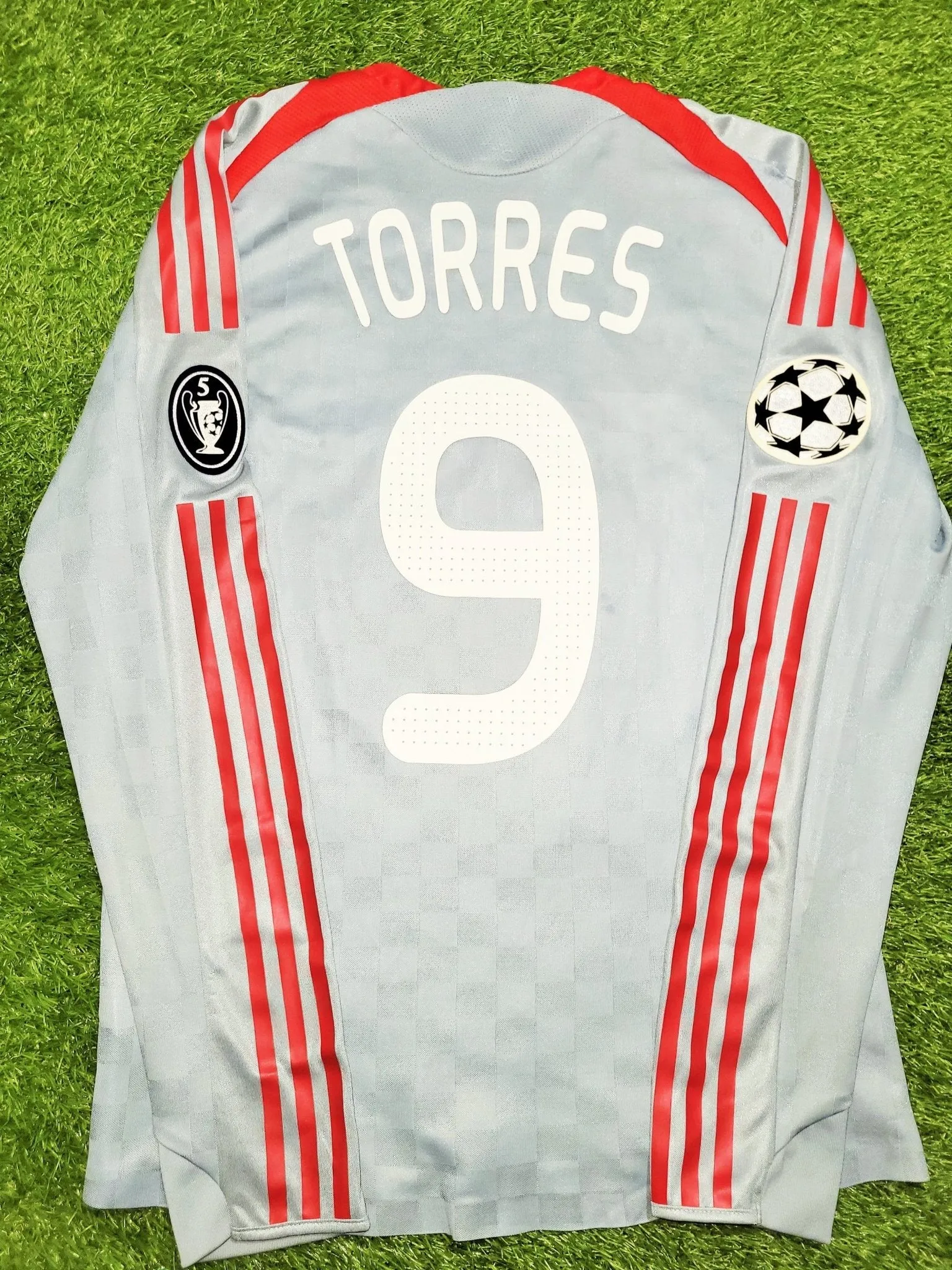 Torres Liverpool 2008 2009 PLAYER ISSUE Away Soccer Jersey Shirt M SKU# 573996