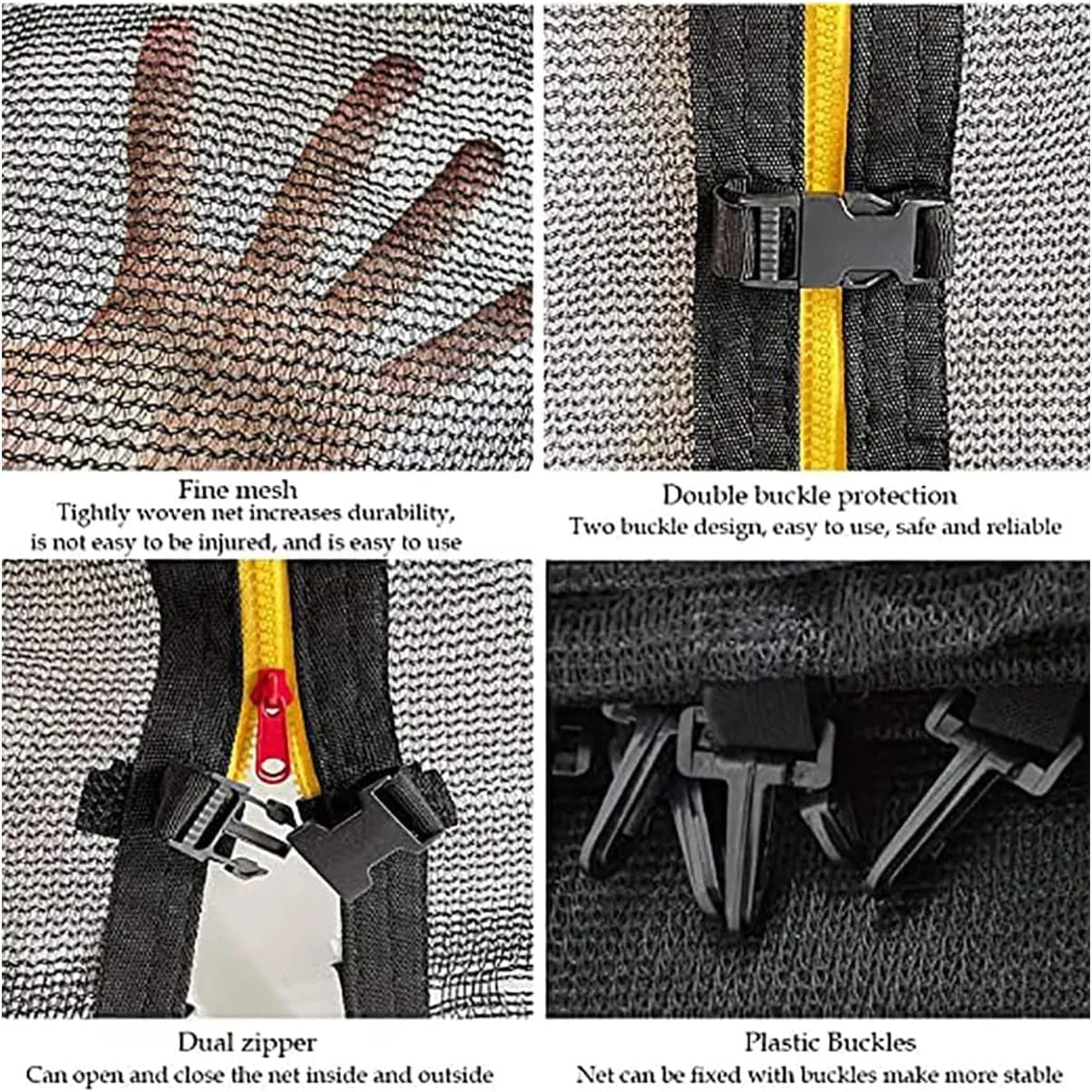 Trampoline Replacement Net Safety Net, round Trampoline Safety Net, Hanging Shoes Net for Trampoline Accessories