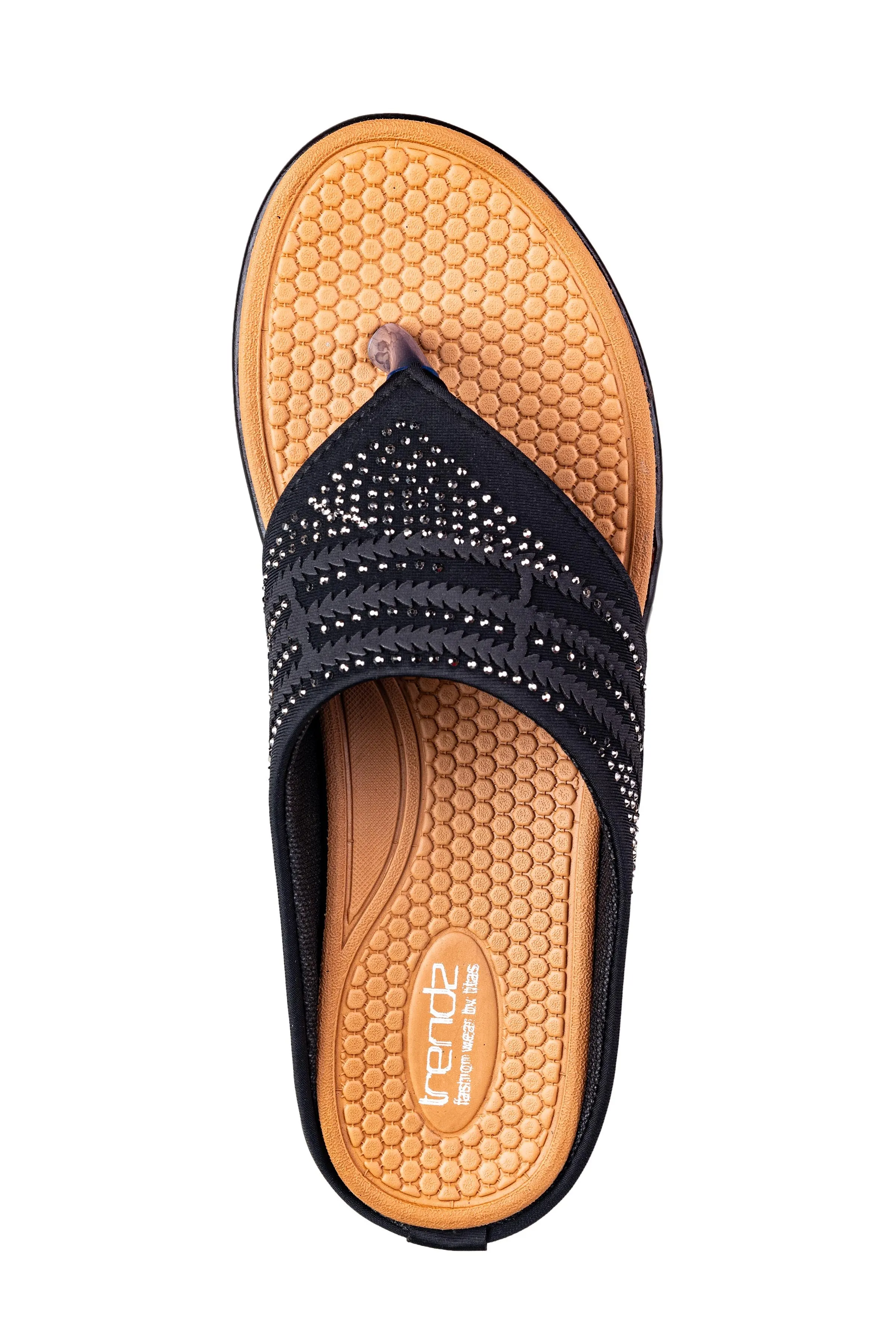 Trendz Ladies Black Chappal