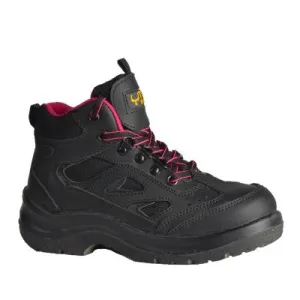Tuff & Durable� - Working Boots with Steel Toe & Plate - Black