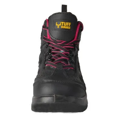 Tuff & Durable� - Working Boots with Steel Toe & Plate - Black