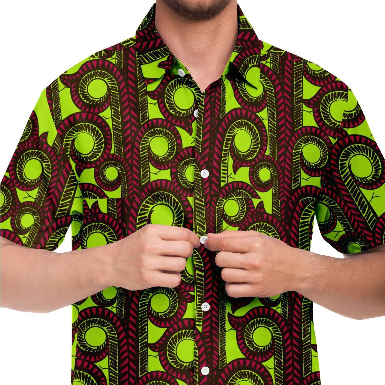 Uche African Print Short Sleeve Shirt