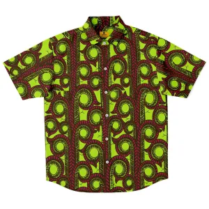 Uche African Print Short Sleeve Shirt