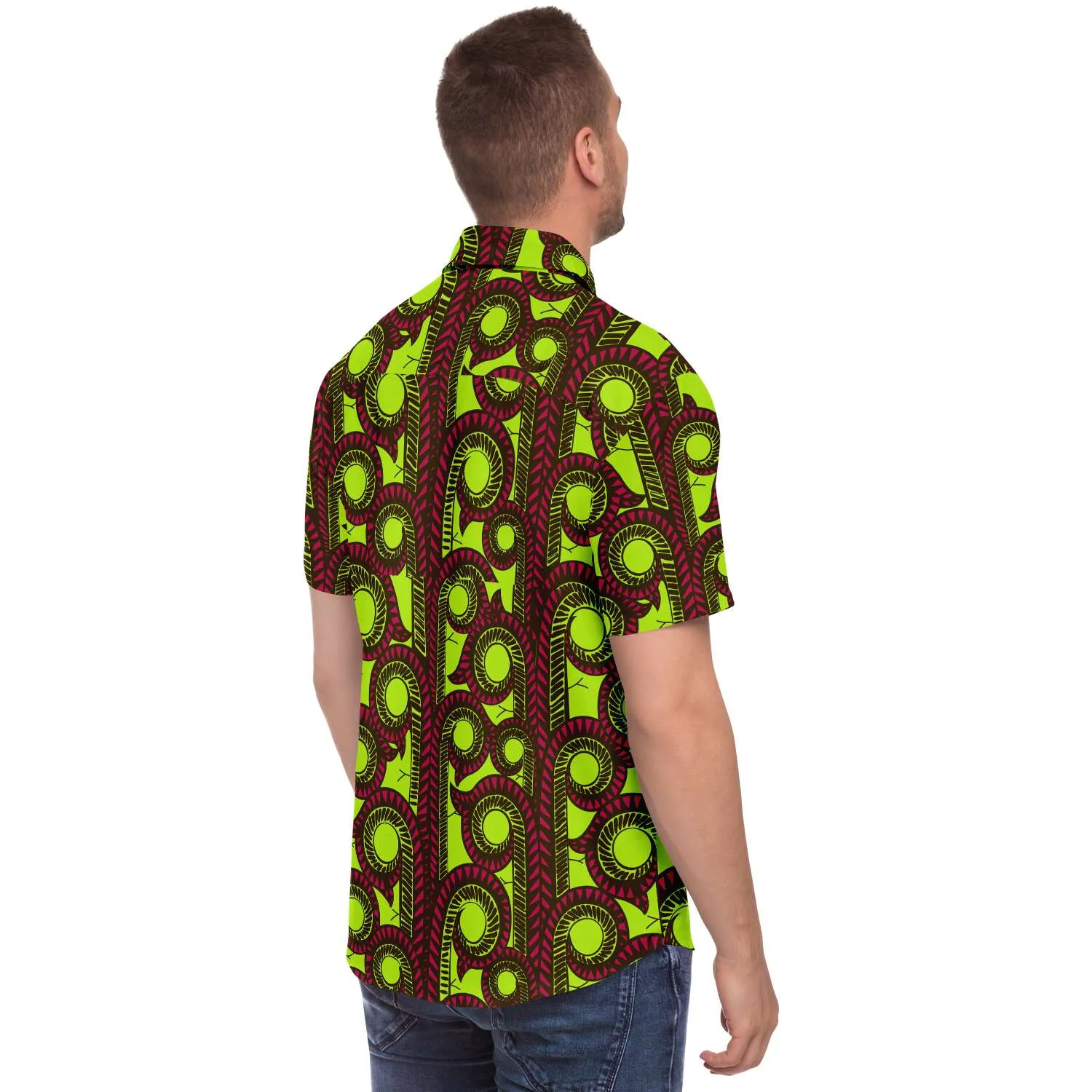 Uche African Print Short Sleeve Shirt