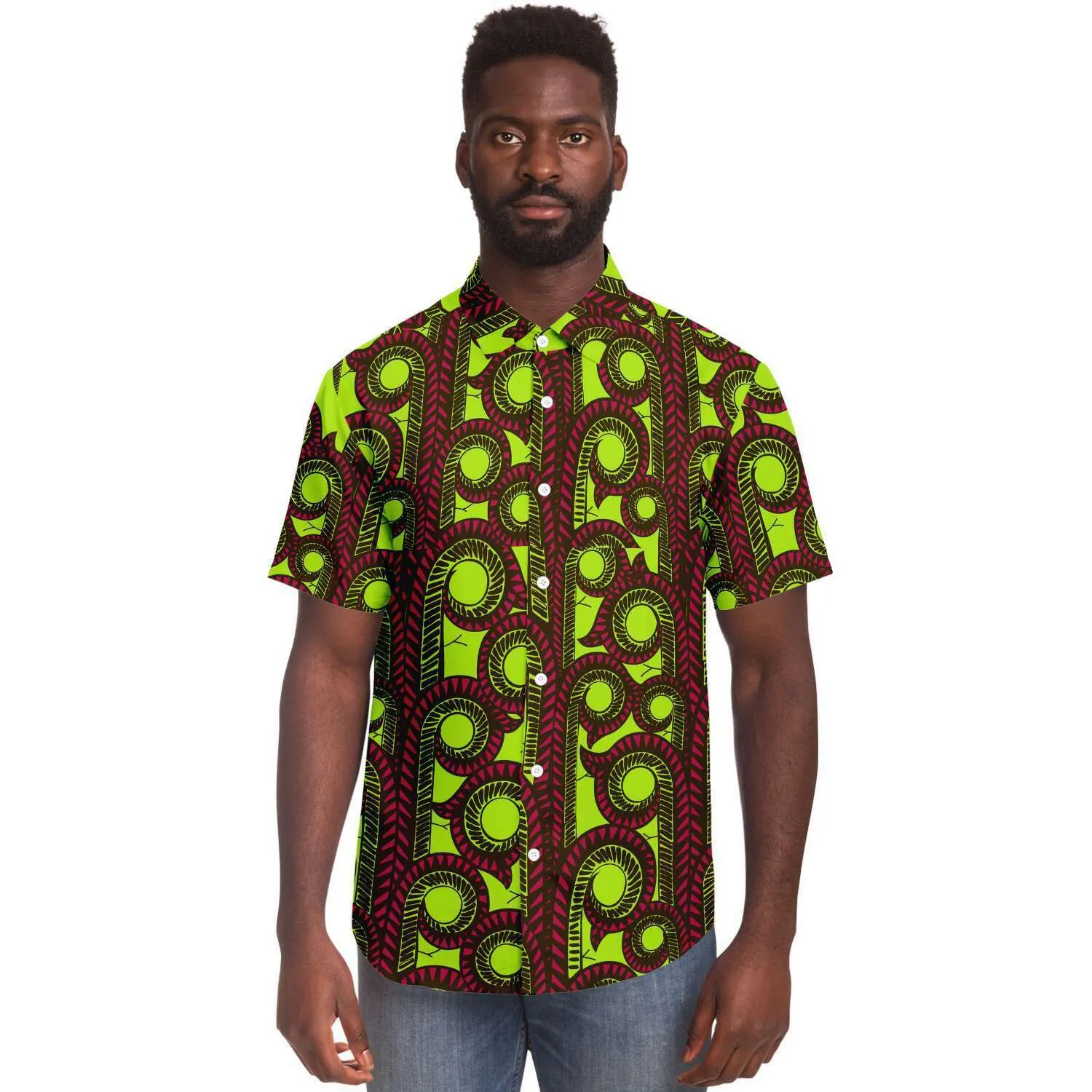 Uche African Print Short Sleeve Shirt