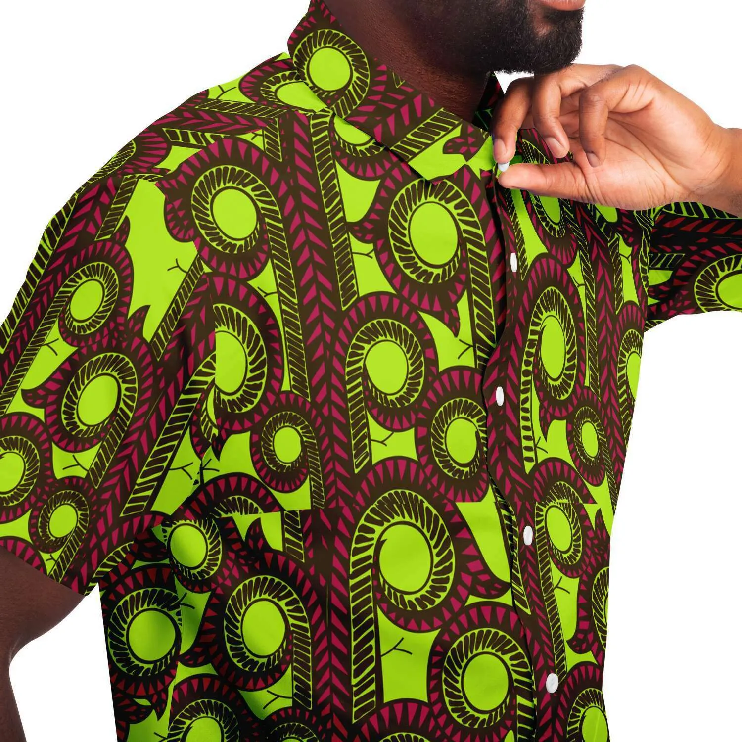 Uche African Print Short Sleeve Shirt