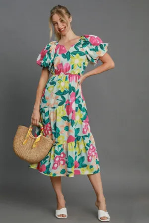 Umgee Petal Perfect Midi Dress