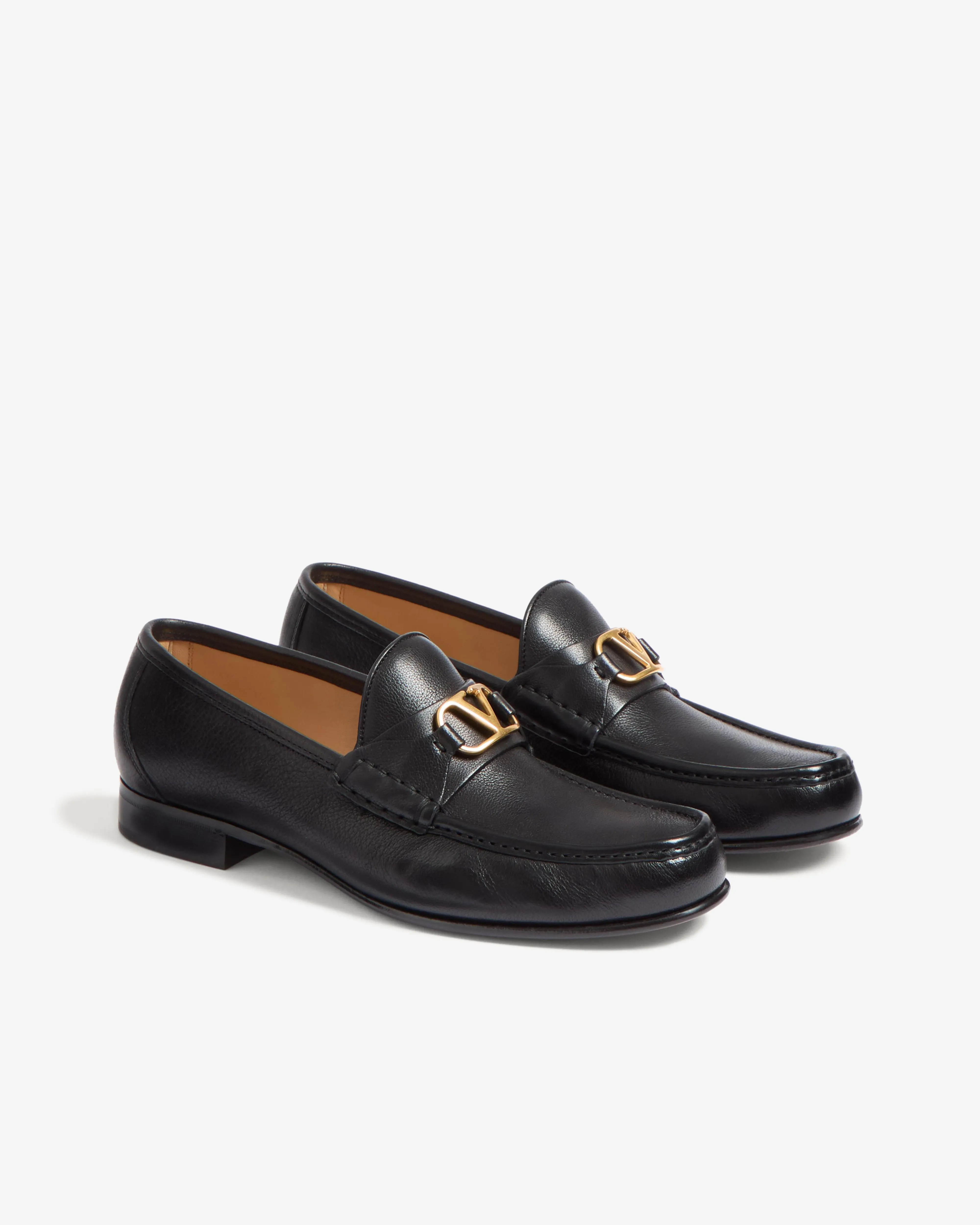 Valentino - Men's V-Logo Signature Buffalo Loafers - (Black)