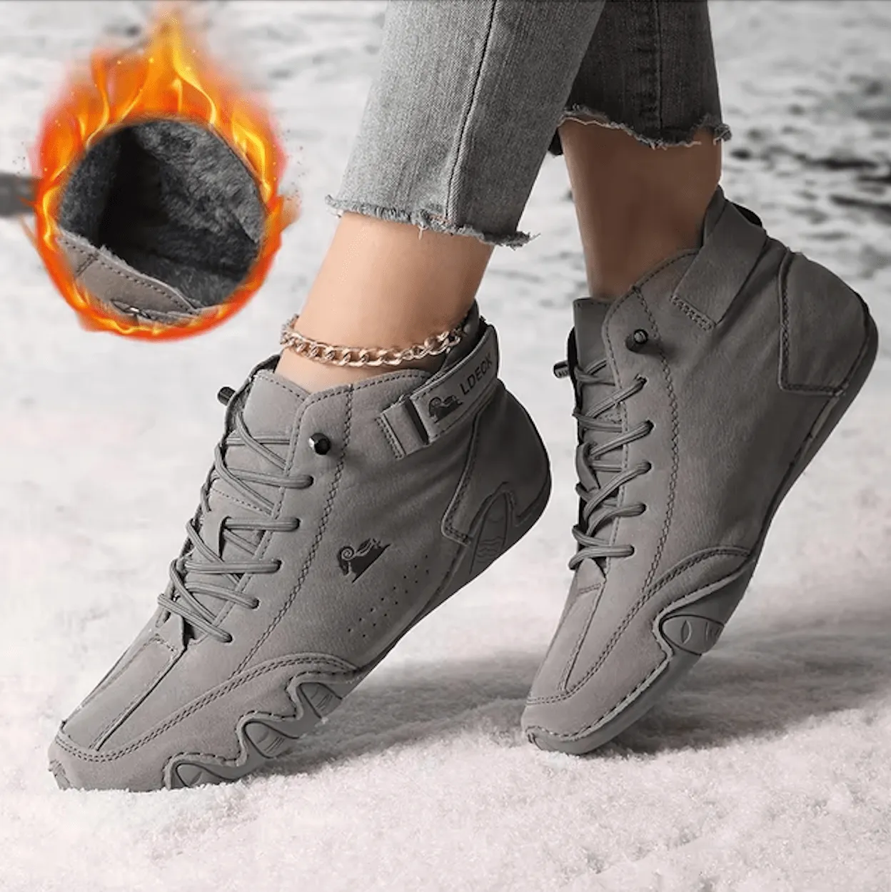 Warm and Stylish Women’s Waterproof Ankle Boots for Winter & Autumn