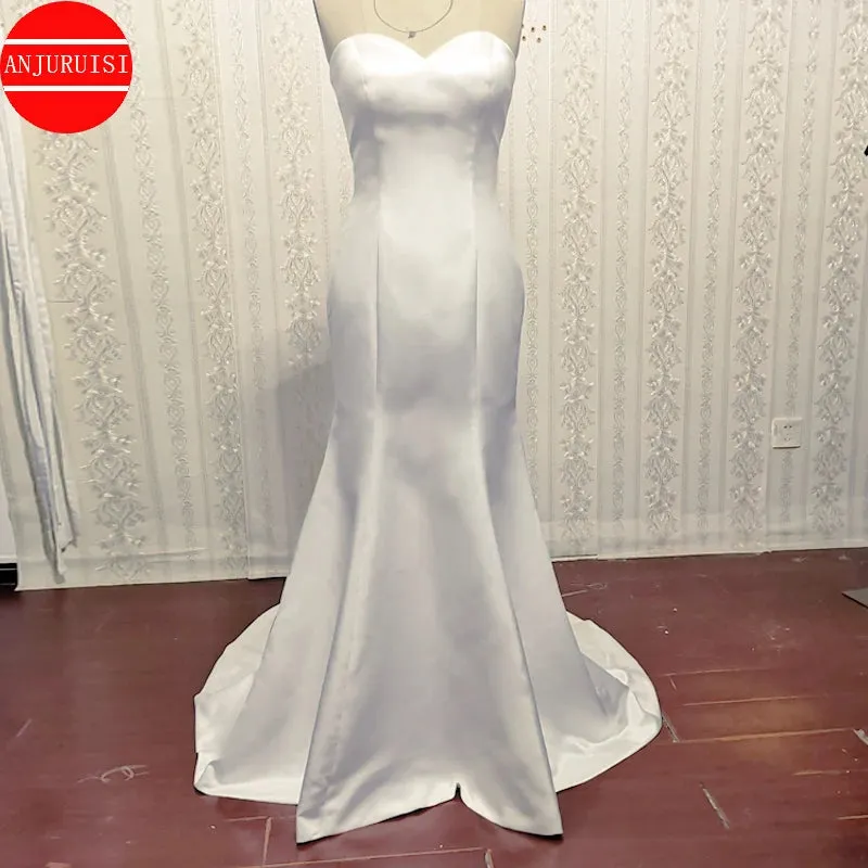 Wedding Guest Dresses: Wedding Dresses For Women Bride Gown Sweetheart Mermaid