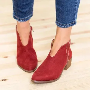Women’s V-Cut Ankle Boots | Stylish Design, Comfortable Fit, Perfect for Everyday Wear